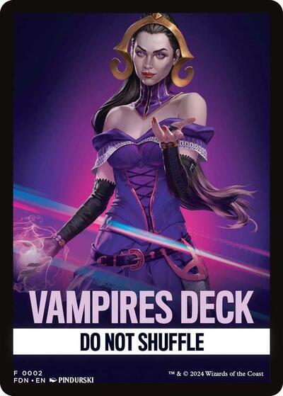 Vampires Deck Theme Card [Foundations Tokens] | GnG Games