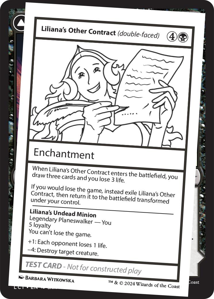 Liliana's Other Contract (double-faced) [Mystery Booster 2 Playtest Cards] | GnG Games