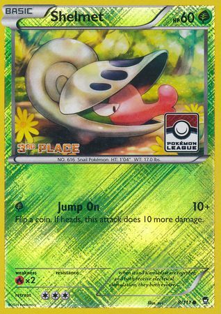 Shelmet (8/111) (League Promo 3rd Place) [XY: Furious Fists] | GnG Games