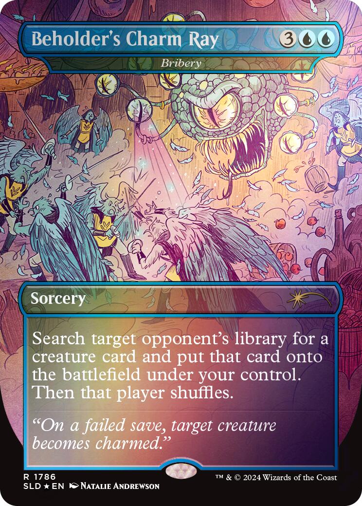 Beholder's Charm Ray - Bribery (Rainbow Foil) [Secret Lair Drop Series] | GnG Games