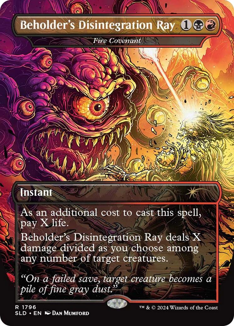 Beholder's Disintegration Ray - Fire Covenant [Secret Lair Drop Series] | GnG Games