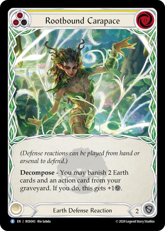 Rootbound Carapace (Yellow) [ROS043] (Rosetta)  Rainbow Foil | GnG Games