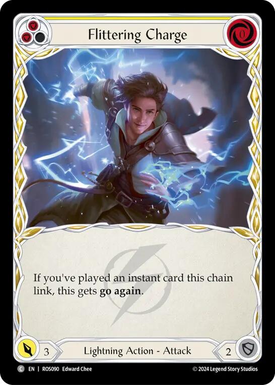 Flittering Charge (Yellow) [ROS090] (Rosetta)  Rainbow Foil | GnG Games