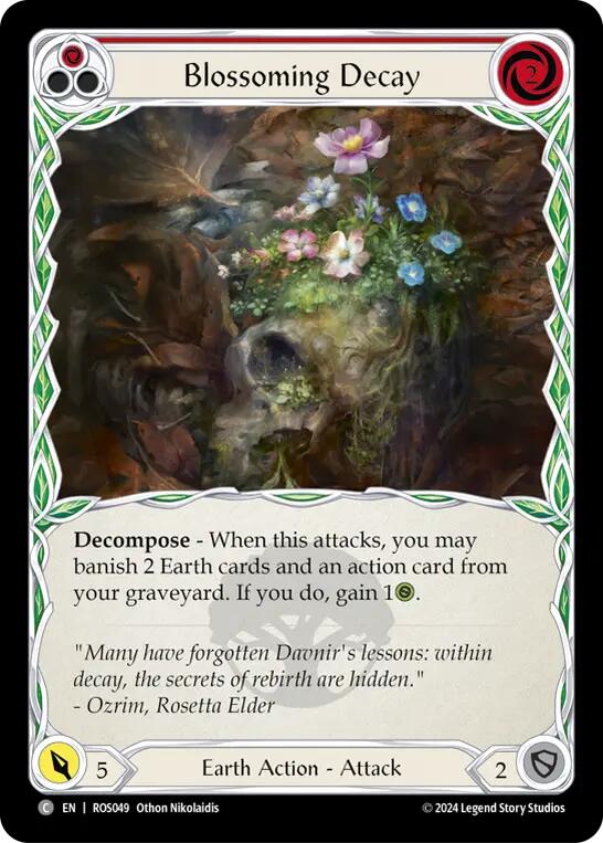 Blossoming Decay (Red) [ROS049] (Rosetta)  Rainbow Foil | GnG Games