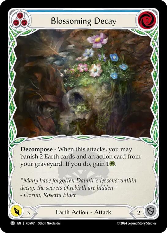 Blossoming Decay (Blue) [ROS051] (Rosetta)  Rainbow Foil | GnG Games