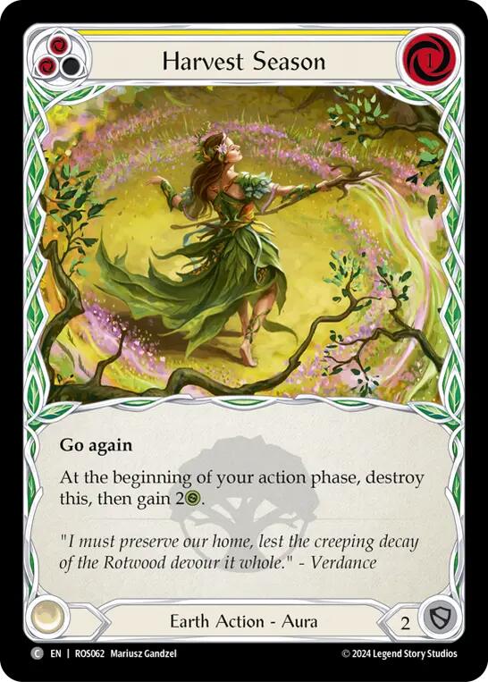 Harvest Season (Yellow) [ROS062] (Rosetta)  Rainbow Foil | GnG Games