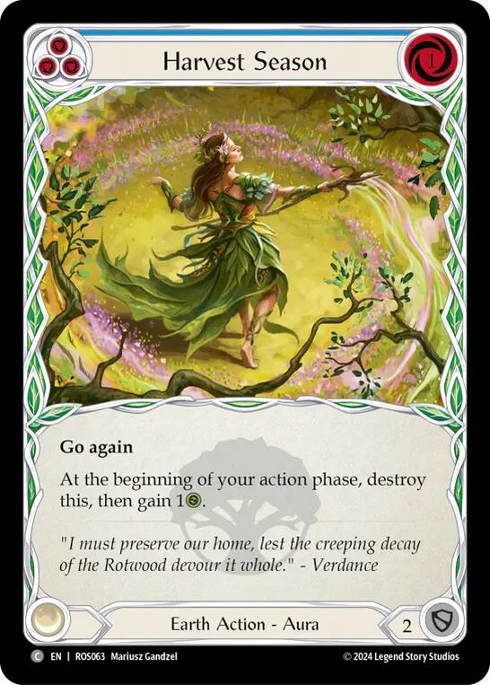 Harvest Season (Blue) [ROS063] (Rosetta)  Rainbow Foil | GnG Games