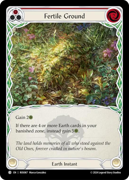 Fertile Ground (Red) [ROS067] (Rosetta)  Rainbow Foil | GnG Games