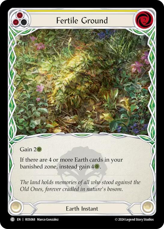 Fertile Ground (Yellow) [ROS068] (Rosetta)  Rainbow Foil | GnG Games