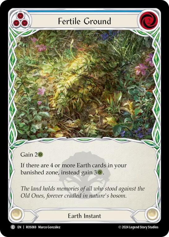 Fertile Ground (Blue) [ROS069] (Rosetta)  Rainbow Foil | GnG Games