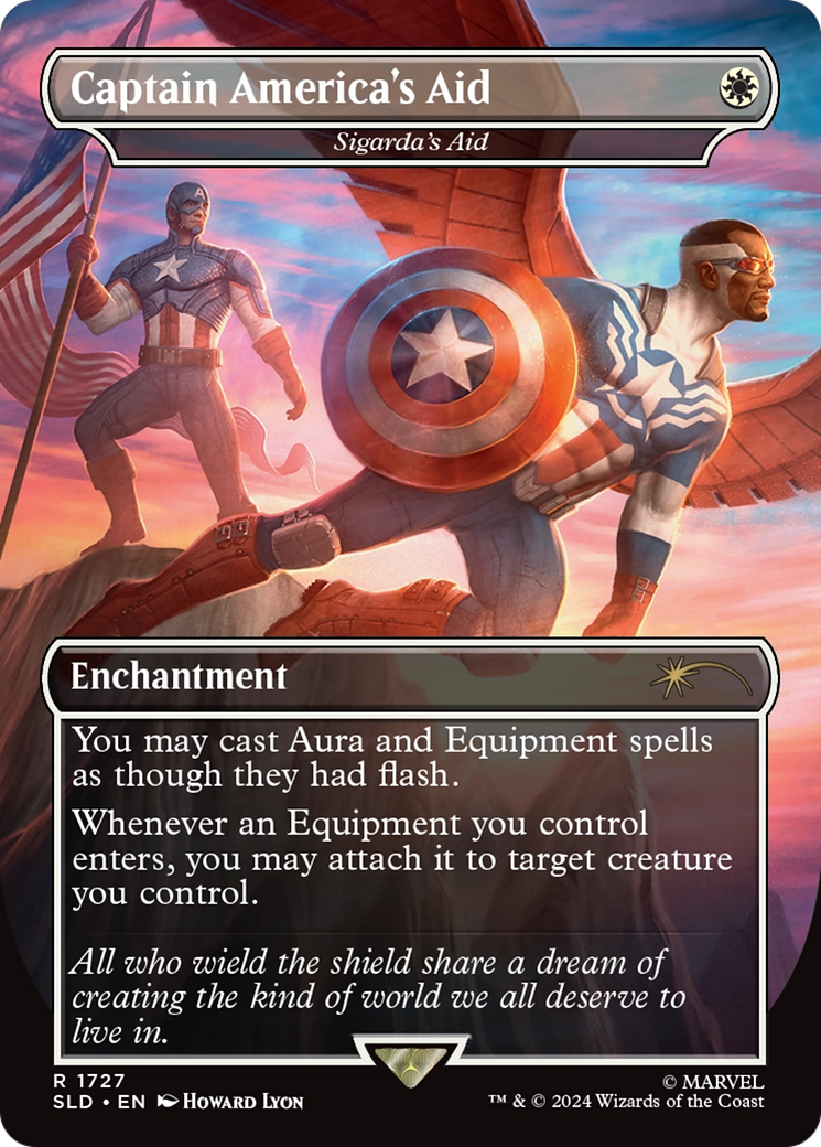 Captain America's Aid - Sigarda's Aid (Rainbow Foil) [Secret Lair Drop Series] | GnG Games