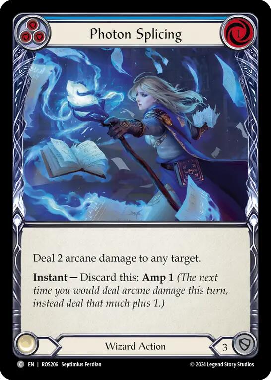 Photon Splicing (Blue) [ROS206] (Rosetta)  Rainbow Foil | GnG Games