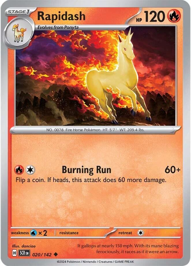 Rapidash (020/142) [Scarlet & Violet: Stellar Crown] | GnG Games