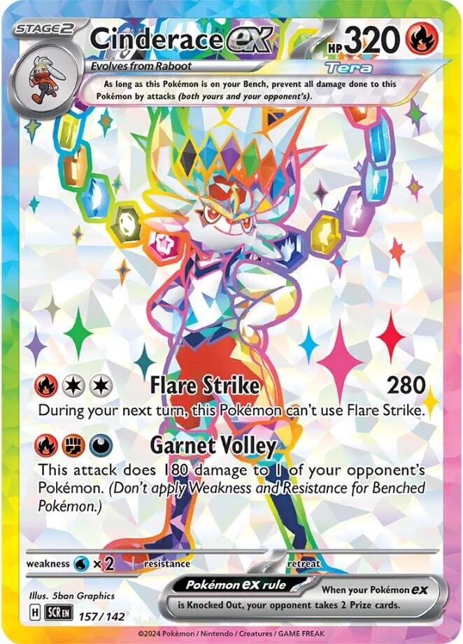 Cinderace ex (157/142) [Scarlet & Violet: Stellar Crown] | GnG Games