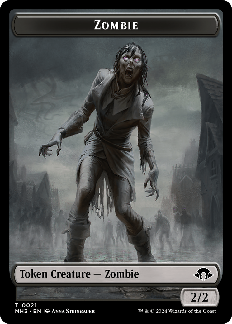 Phyrexian Germ // Zombie Double-Sided Token [Modern Horizons 3 Tokens] | GnG Games