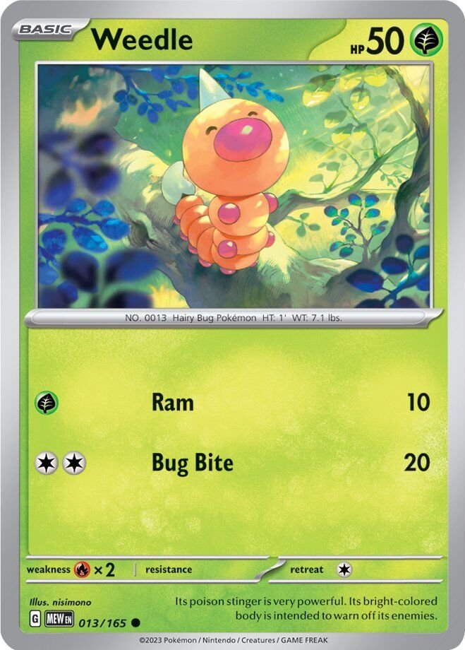 Weedle (013/165) [Scarlet & Violet 151] | GnG Games