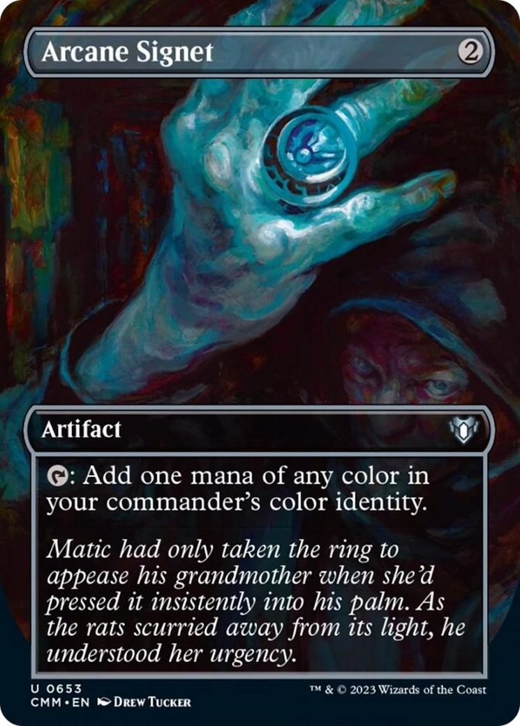 Arcane Signet (Borderless Alternate Art) [Commander Masters] | GnG Games