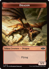 Copy // Dragon (0014) Double-Sided Token [Tarkir: Dragonstorm Commander Tokens] | GnG Games