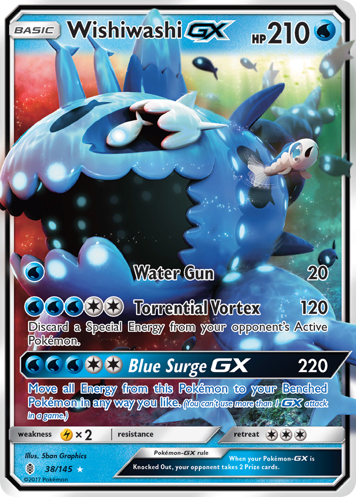 Wishiwashi GX (38/145) [Sun & Moon: Guardians Rising] | GnG Games