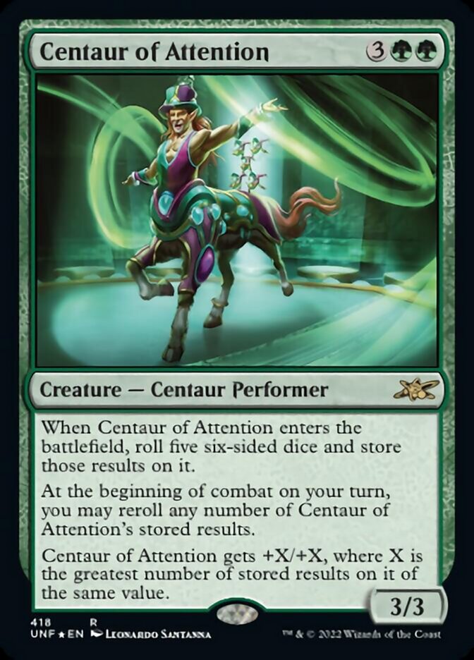 Centaur of Attention (Galaxy Foil) [Unfinity] | GnG Games