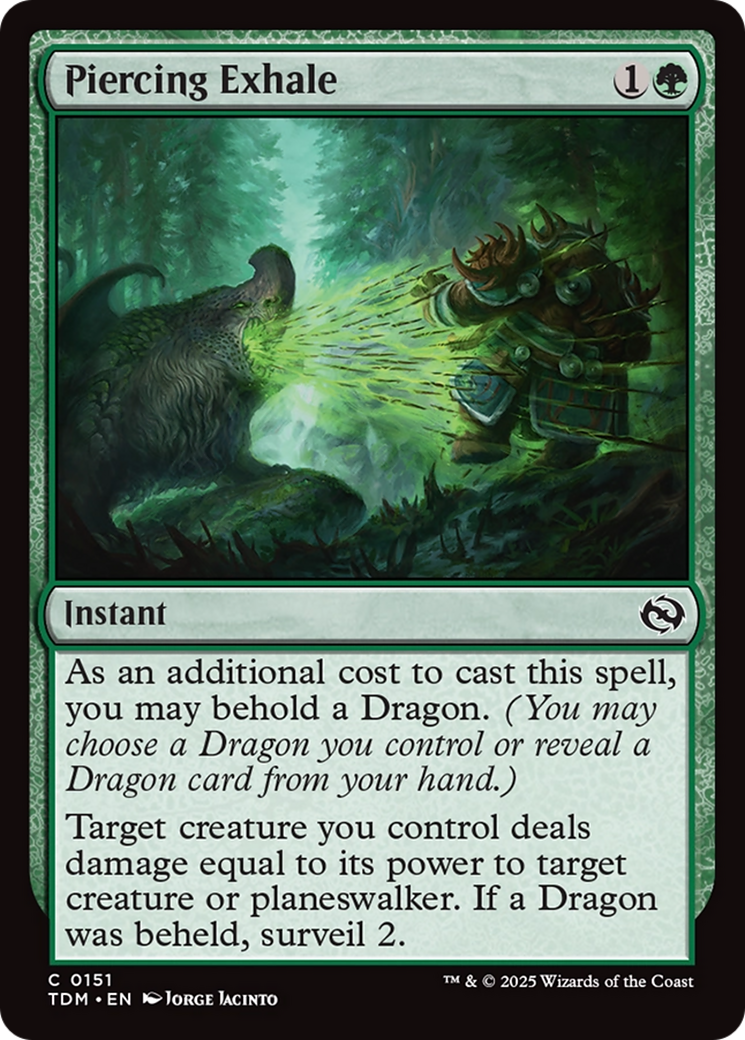 Piercing Exhale [Tarkir: Dragonstorm] | GnG Games