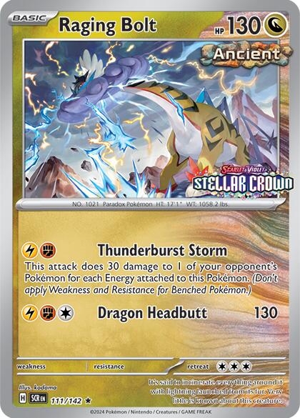 Raging Bolt (111/142) (Cosmo Holo - Best Buy Exclusive) [Miscellaneous Cards] | GnG Games