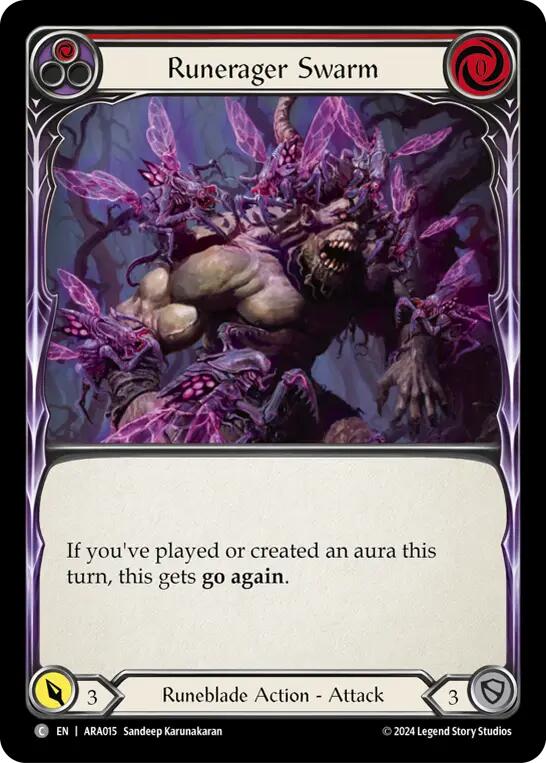 Runerager Swarm (Red) [ARA015] (Rosetta Aurora Blitz Deck) | GnG Games