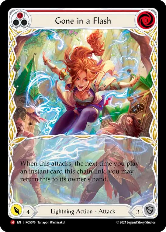 Gone in a Flash (Extended Art) [ROS076] (Rosetta)  Rainbow Foil | GnG Games