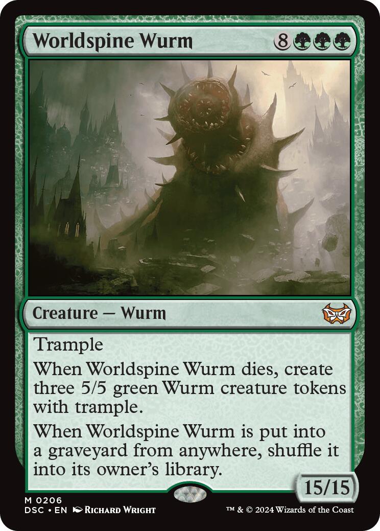 Worldspine Wurm [Duskmourn: House of Horror Commander] | GnG Games