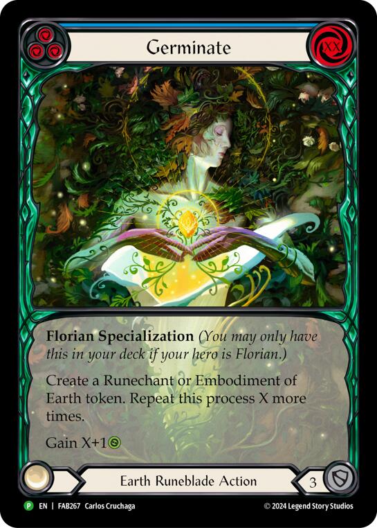 Germinate (Extended Art) [FAB267] (Promo)  Rainbow Foil | GnG Games