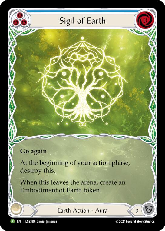 Sigil of Earth (Extended Art) [LGS310] (Promo)  Rainbow Foil | GnG Games