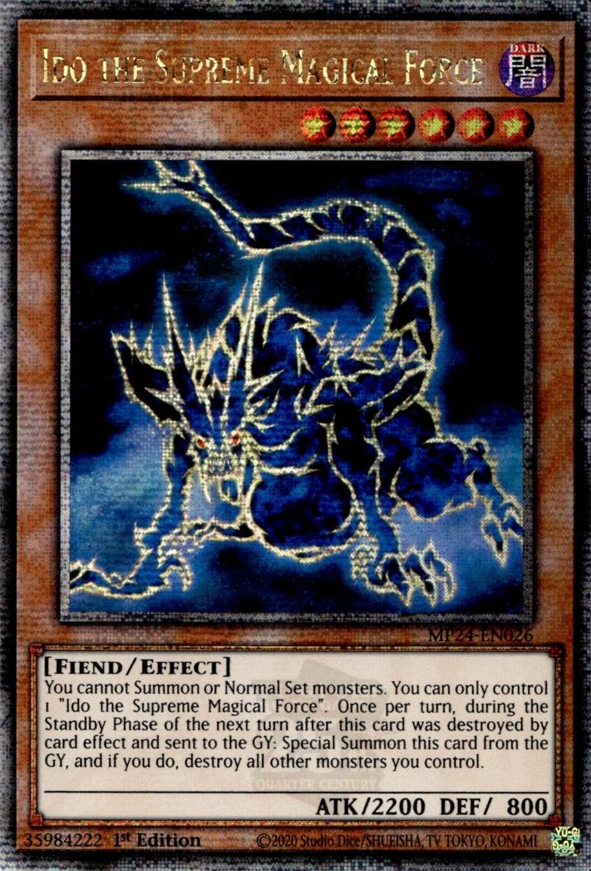 Ido the Supreme Magical Force [MP24-EN026] Quarter Century Secret Rare | GnG Games