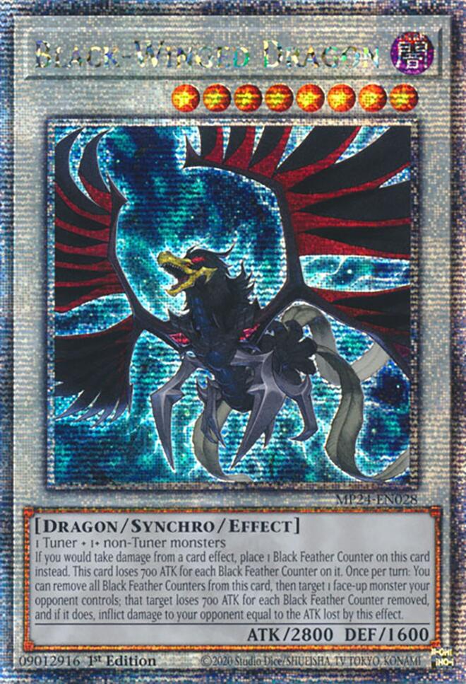 Black-Winged Dragon [MP24-EN028] Quarter Century Secret Rare | GnG Games