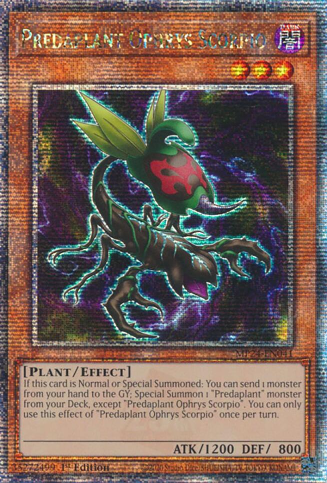 Predaplant Ophrys Scorpio [MP24-EN041] Quarter Century Secret Rare | GnG Games