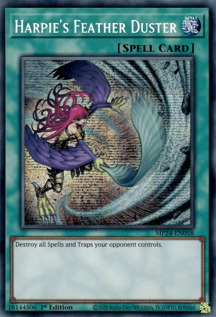 Harpie's Feather Duster (Alternate Art) [MP24-EN058] Prismatic Secret Rare | GnG Games