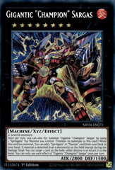 Gigantic "Champion" Sargas [MP24-EN071] Prismatic Secret Rare | GnG Games