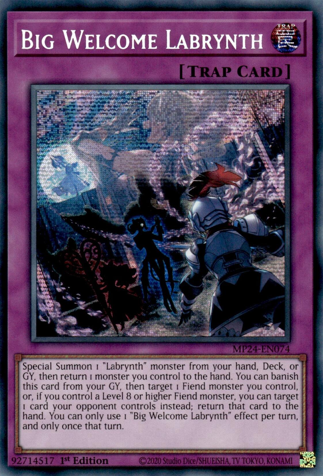 Big Welcome Labrynth [MP24-EN074] Prismatic Secret Rare | GnG Games