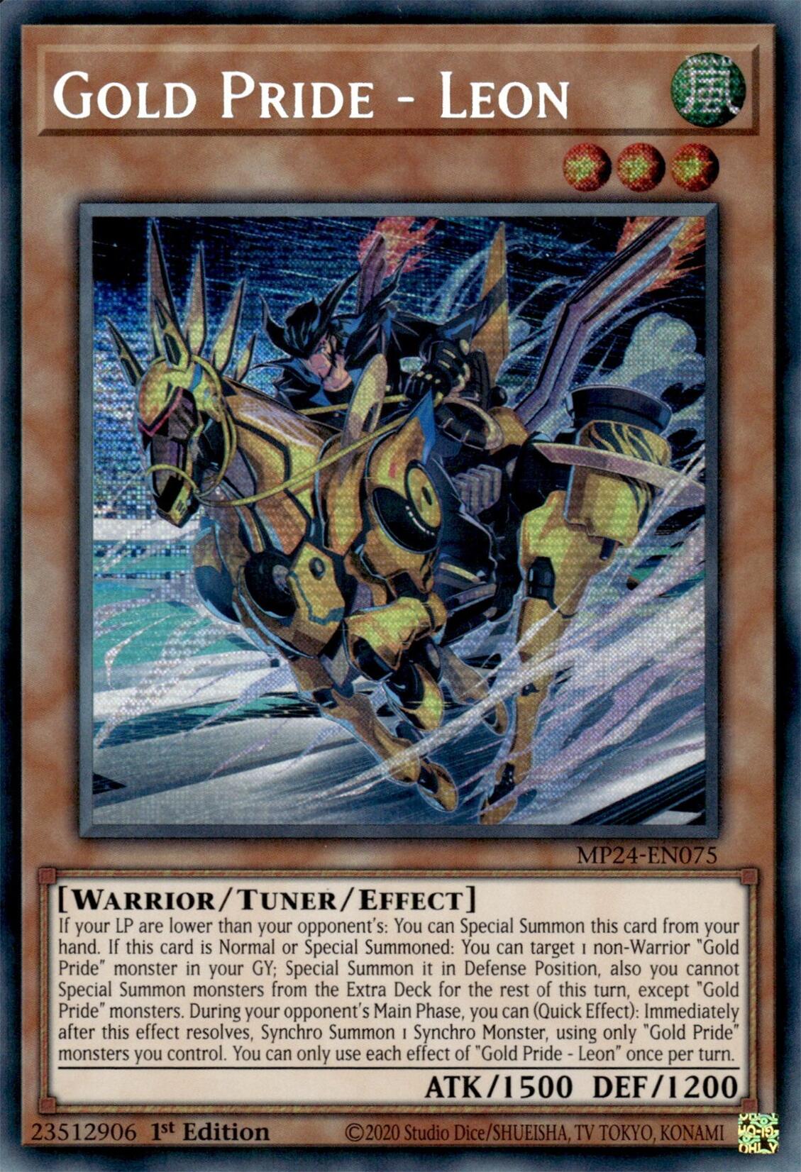 Gold Pride - Leon [MP24-EN075] Prismatic Secret Rare | GnG Games