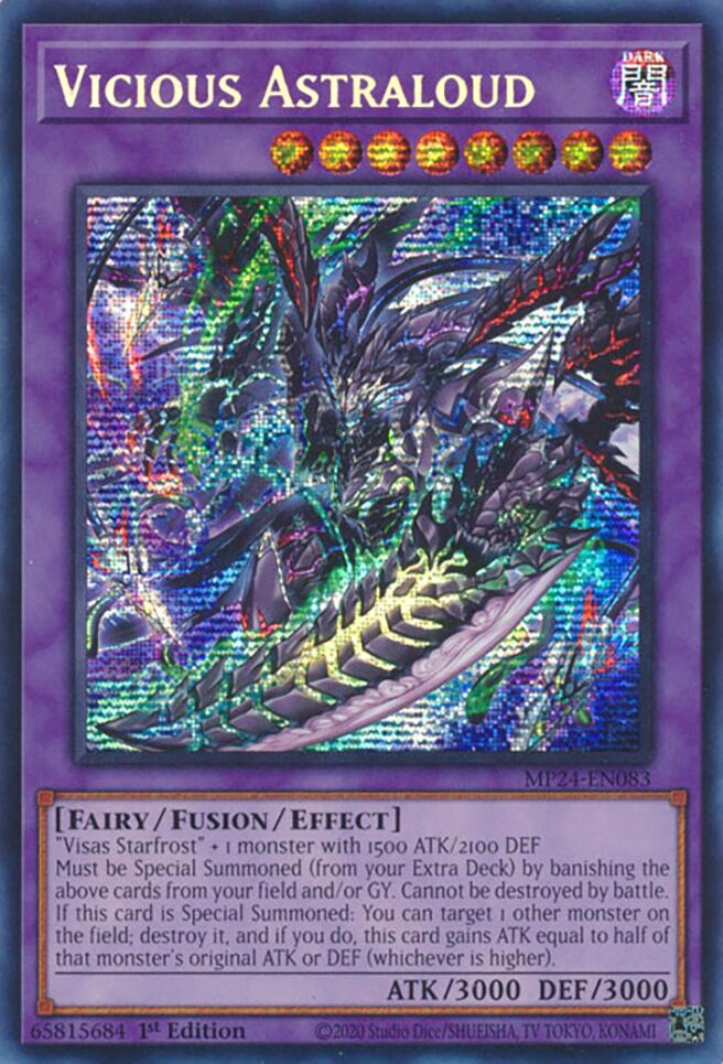 Vicious Astraloud [MP24-EN083] Prismatic Secret Rare | GnG Games