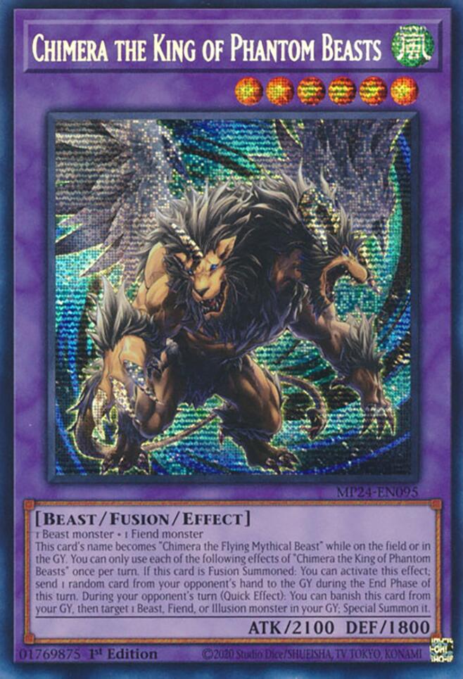 Chimera the King of Phantom Beasts [MP24-EN095] Prismatic Secret Rare | GnG Games