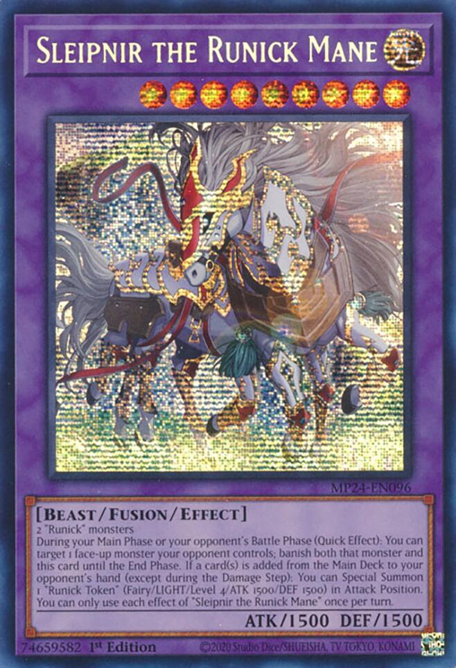 Sleipnir the Runick Mane [MP24-EN096] Prismatic Secret Rare | GnG Games