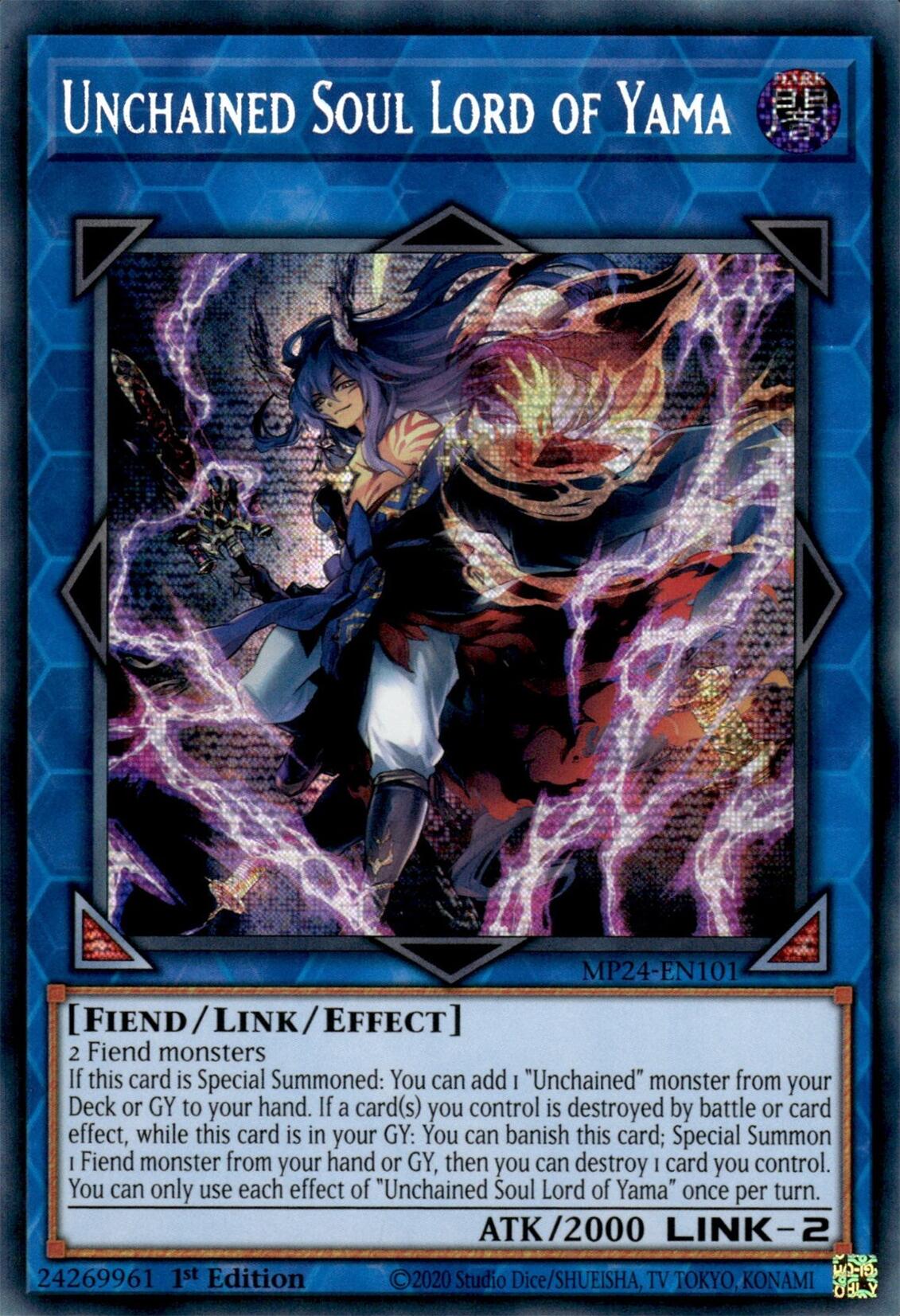 Unchained Soul Lord of Yama [MP24-EN101] Prismatic Secret Rare | GnG Games