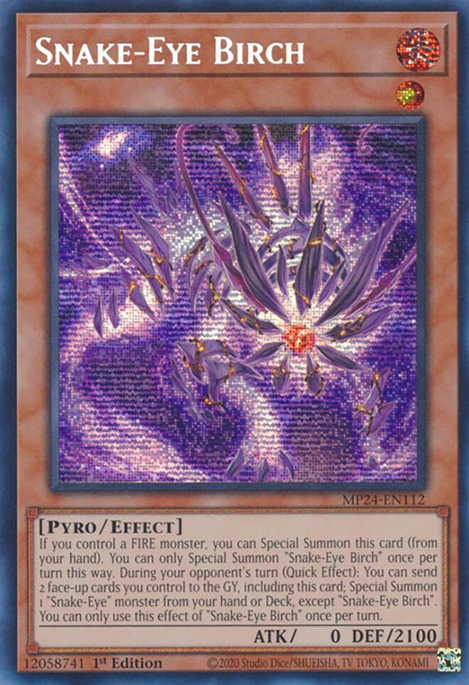 Snake-Eye Birch [MP24-EN112] Prismatic Secret Rare | GnG Games