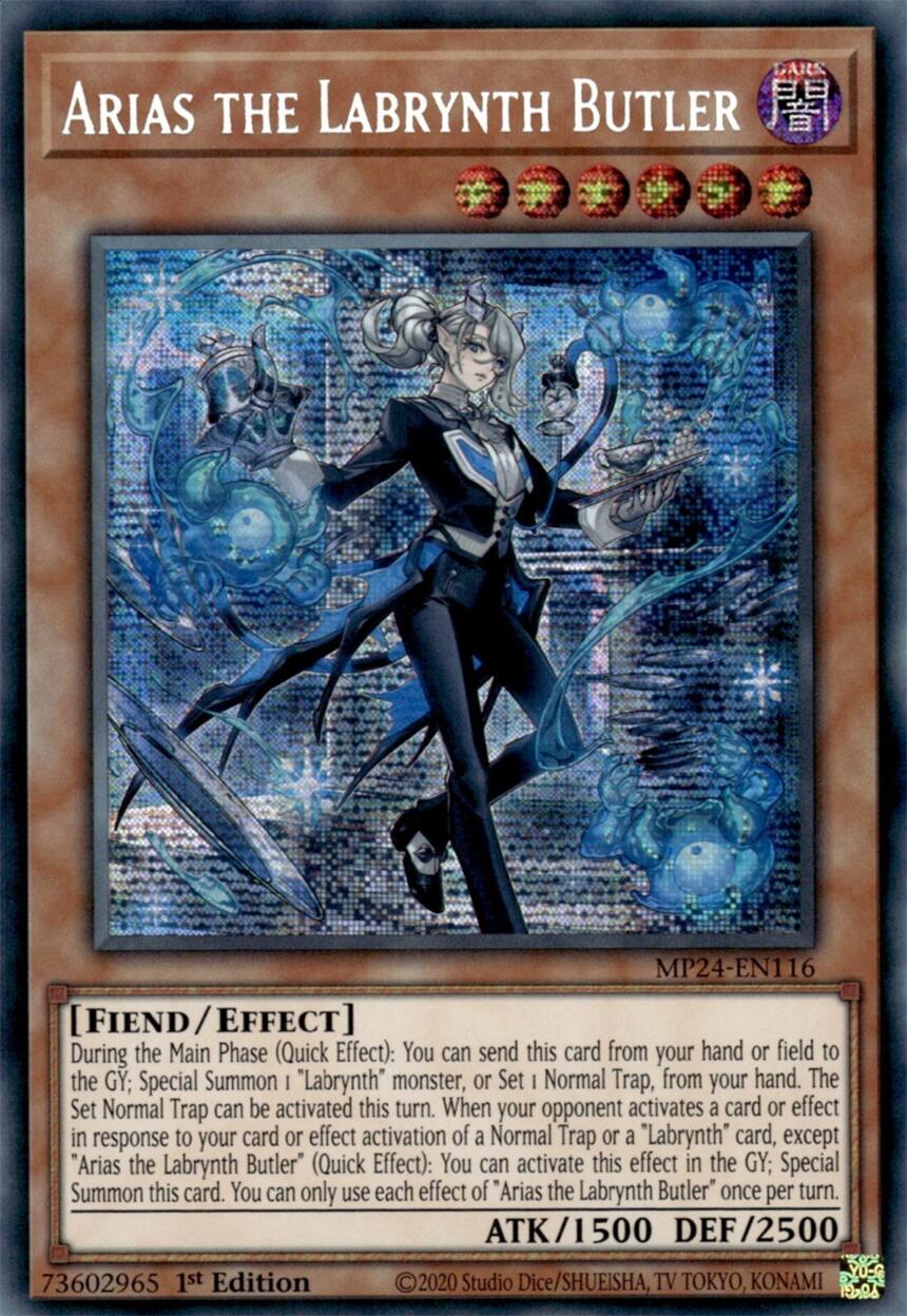 Arias the Labrynth Butler [MP24-EN116] Prismatic Secret Rare | GnG Games