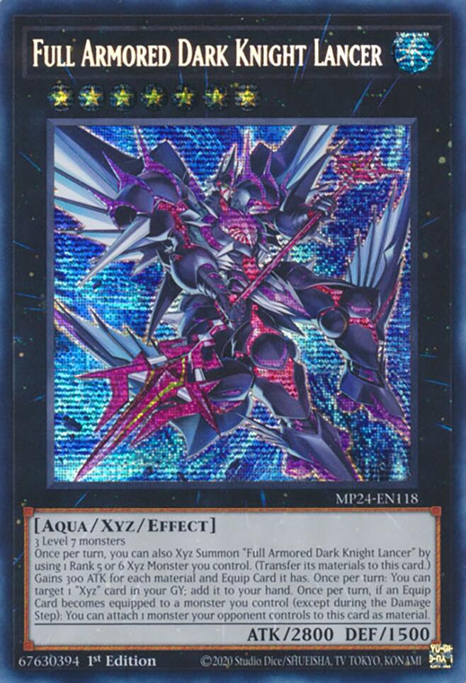 Full Armored Dark Knight Lancer [MP24-EN118] Prismatic Secret Rare | GnG Games