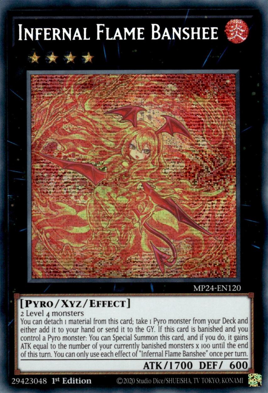 Infernal Flame Banshee [MP24-EN120] Prismatic Secret Rare | GnG Games