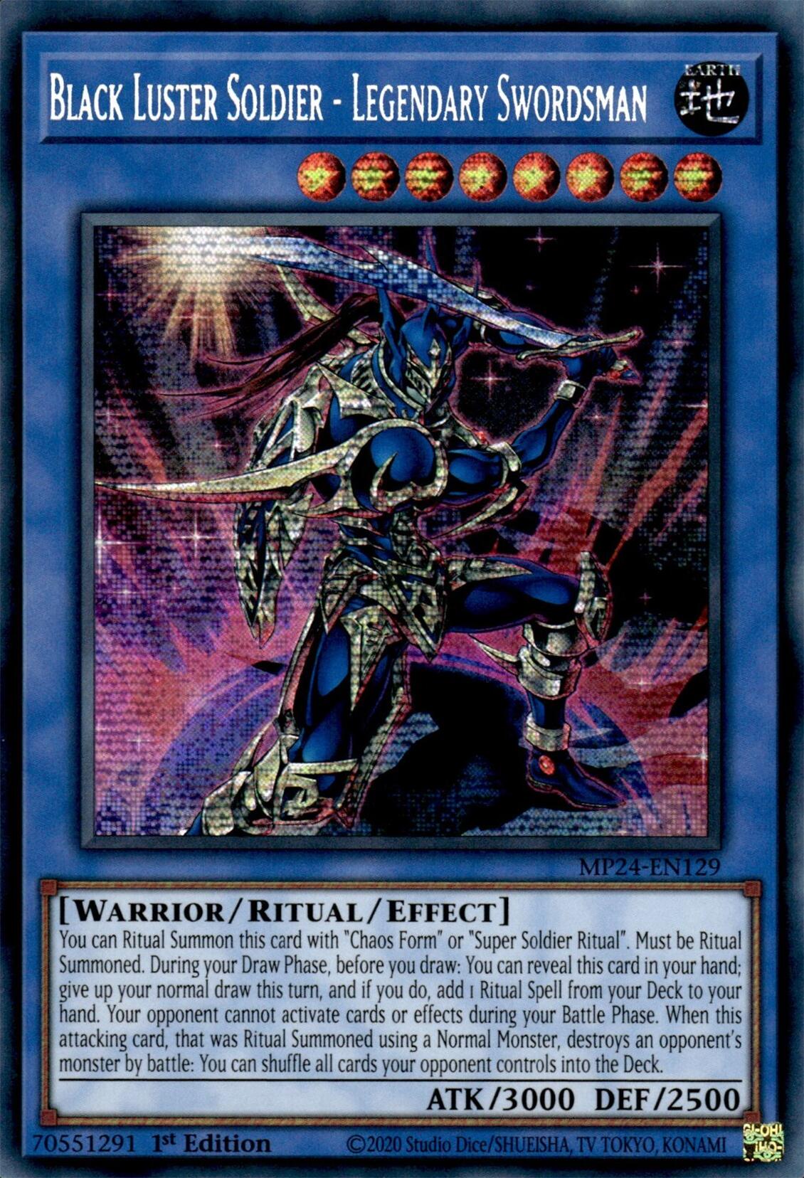 Black Luster Soldier - Legendary Swordsman [MP24-EN129] Prismatic Secret Rare | GnG Games