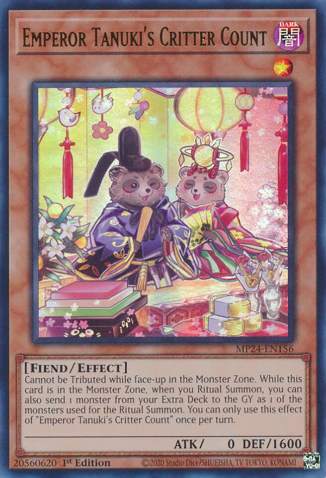 Emperor Tanuki's Critter Count [MP24-EN156] Ultra Rare | GnG Games