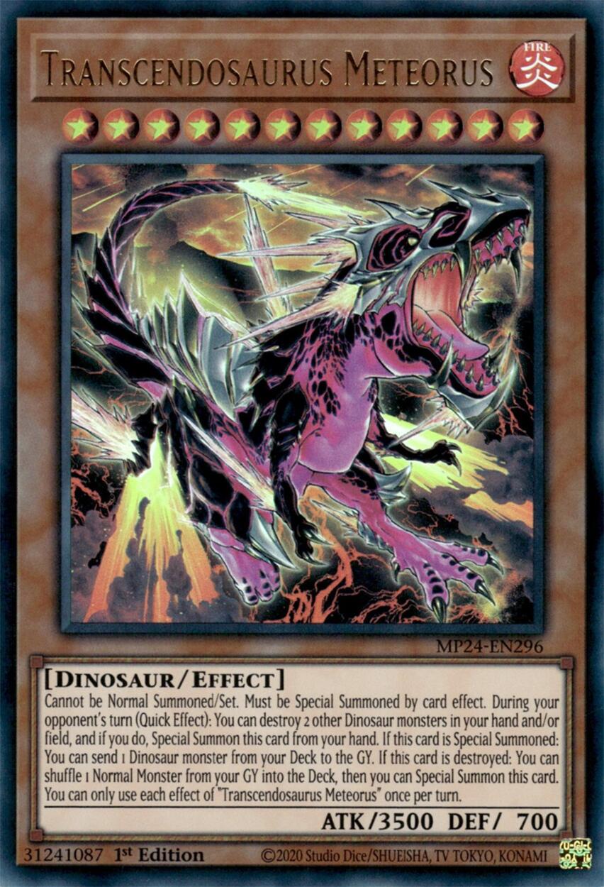 Transcendosaurus Meteorus [MP24-EN296] Ultra Rare | GnG Games