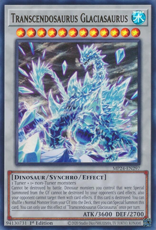 Transcendosaurus Glaciasaurus [MP24-EN297] Ultra Rare | GnG Games